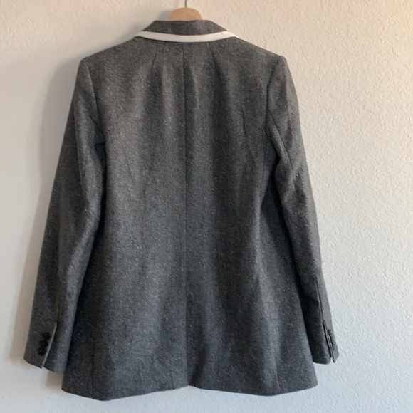 NWOT Banana Republic | Jacket tweed grey and white - Picture 4 of 13